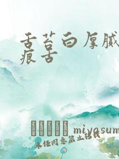 舌苔白厚腻有齿痕舌