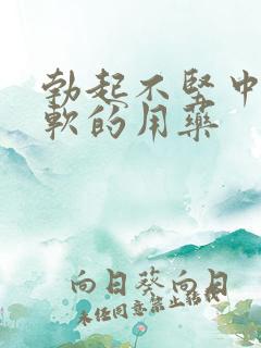 勃起不坚中途疲软的用药