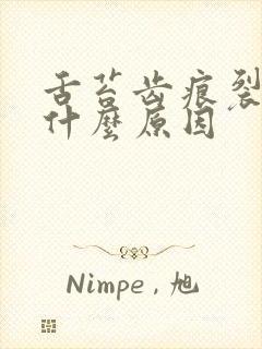 舌苔齿痕裂痕是什么原因