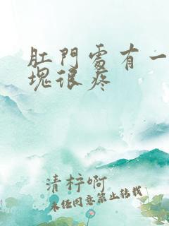 肛门处有一个肿块很疼