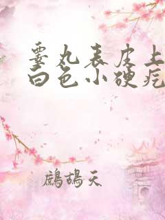 睾丸表皮上有个白色小硬疙瘩