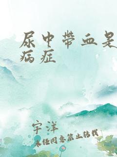 尿中带血是什么病症