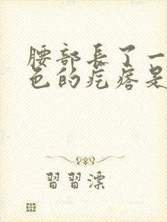 腰部长了一个黑色的疙瘩是怎么回事