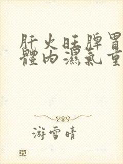 肝火旺脾胃不好体内湿气重