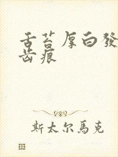 舌苔厚白发红有齿痕