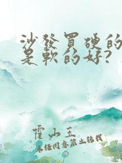 沙发买硬的好还是软的好?