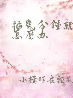 插几分钟就射了怎么办