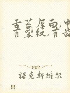 舌苔厚白,中间有裂纹,有齿痕