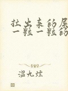 拉出来的屎很硬一粒一粒的