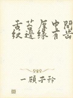 舌苔厚中间有裂纹边缘有齿痕