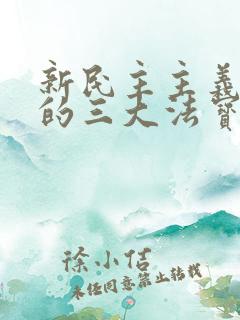 新民主主义革命的三大法宝有