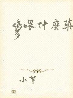 鸡喂什么药下蛋多