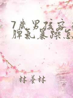 7岁男孩容易发脾气暴躁怎么回事