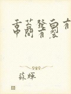 舌苔发白有齿痕中间有裂