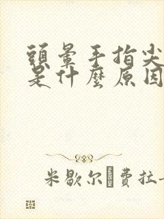 头晕手指尖发麻是什么原因引起的