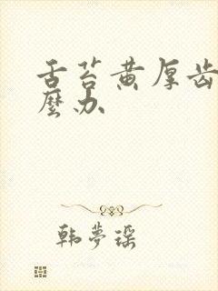 舌苔黄厚齿痕怎么办