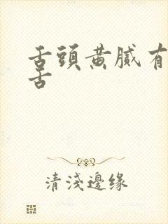 舌头黄腻有齿痕舌