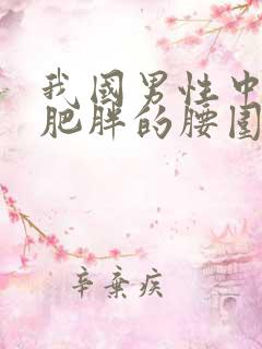 我国男性中心型肥胖的腰围临界值