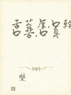 舌苔厚,口干,口苦,口臭