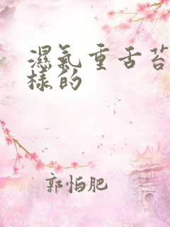 湿气重舌苔是怎样的