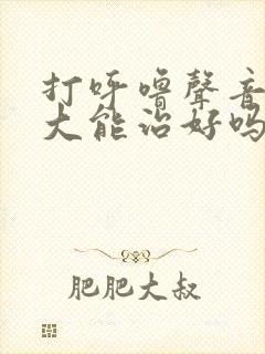 打呼噜声音特别大能治好吗