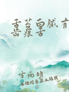 舌苔白腻有裂纹齿痕舌