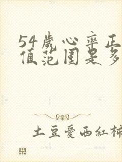 54岁心率正常值范围是多少