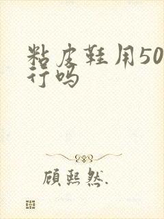 粘皮鞋用502行吗