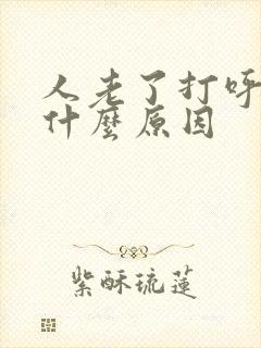 人老了打呼噜是什么原因