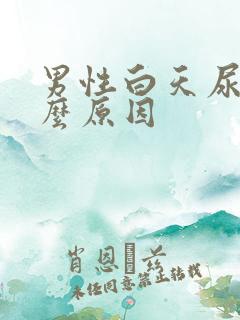 男性白天尿频什么原因