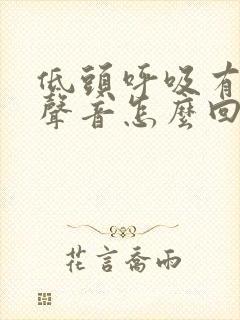 低头呼吸有呼噜声音怎么回事