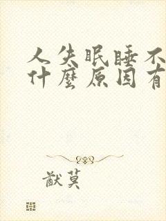 人失眠睡不着是什么原因有什么办法调节