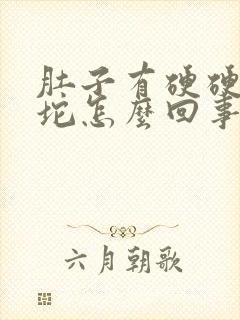 肚子有硬硬的一坨怎么回事