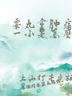 睾丸会肿痛一大一小是怎么回事