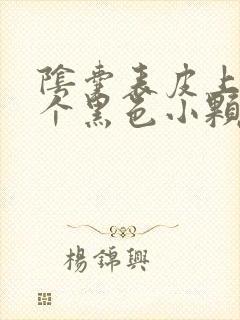 阴囊表皮上有一个黑色小颗粒