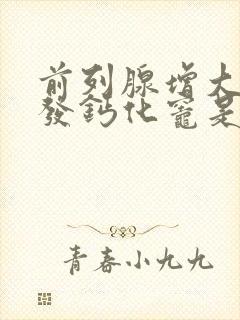 前列腺增大伴多发钙化灶是什么意思?