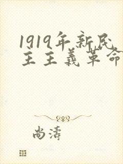 1919年新民主主义革命