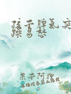 孩子脾气突然暴躁易怒