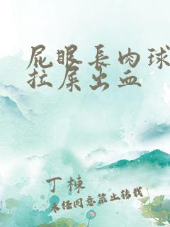 屁眼长肉球很疼拉屎出血