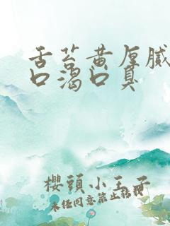 舌苔黄厚腻口干口渴口臭