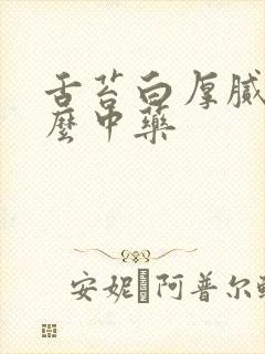 舌苔白厚腻用什么中药