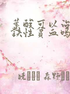 叶酸可以治疗缺铁性贫血吗