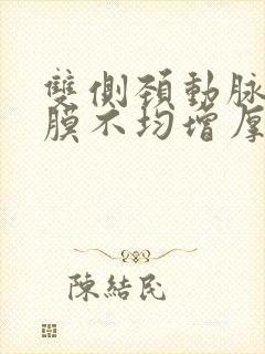 双侧颈动脉内中膜不均增厚伴斑块严重吗