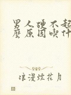 男人硬不起是什么原因吃什么药