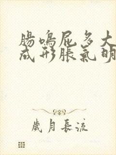 肠鸣屁多大便不成形胀气明显