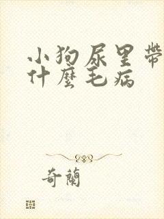 小狗尿里带血是什么毛病