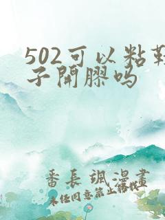 502可以粘鞋子开胶吗