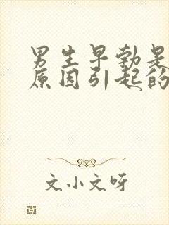 男生早勃是什么原因引起的