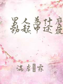 男人为什么容易勃起中途疲软