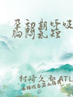 孕初期呼吸困难胸闷气短